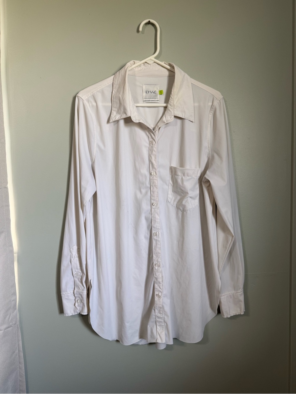LYSSE Schiffer Button Down Shirt / Blouse Tunic Size Large